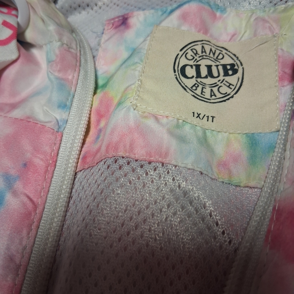 4/20$ ➡️ Grand Club Beach Tie-Dye Hooded Jacket - Picture 4 of 5